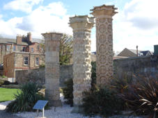 The Restored Coade Stone Pillars