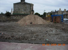 The paddling pool having been demolished.