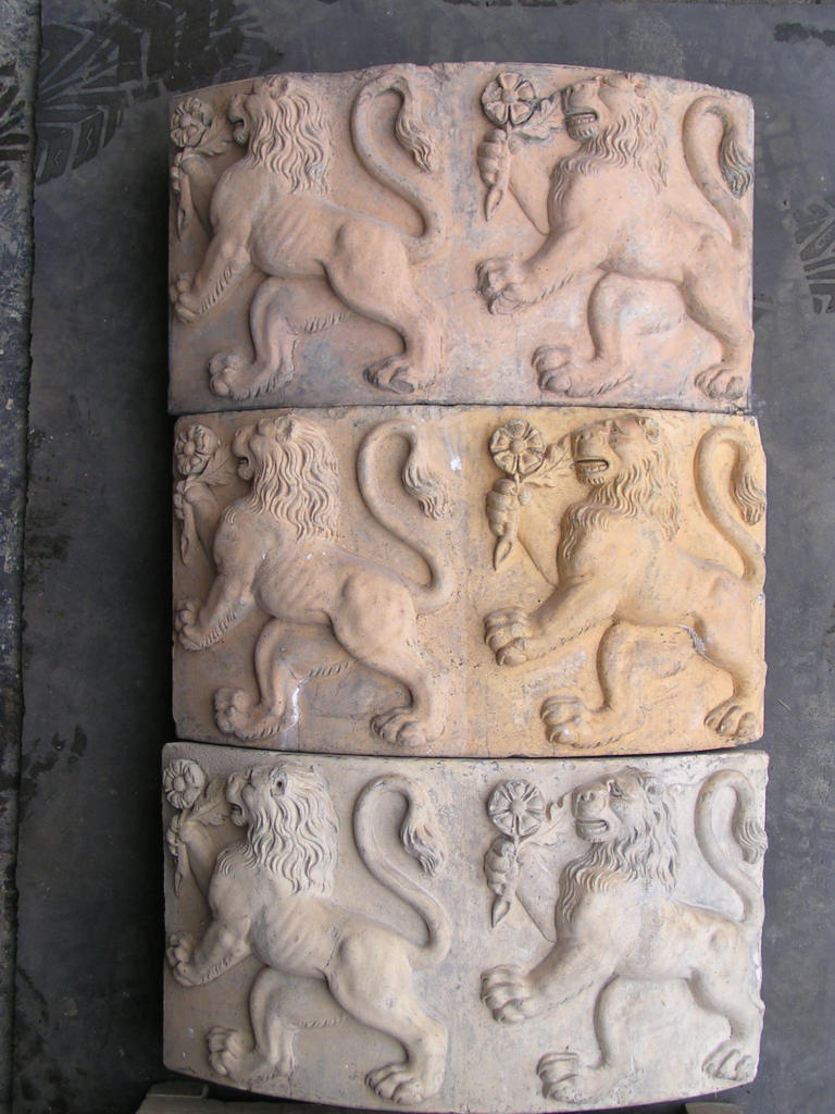 Lion quadrants after cleaning