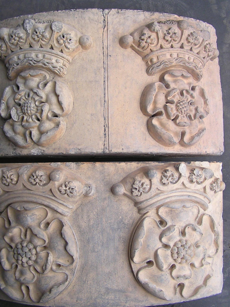 Rose and crown quadrants after cleaning